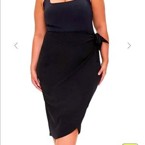 Tulip Hem Wrap Skirt